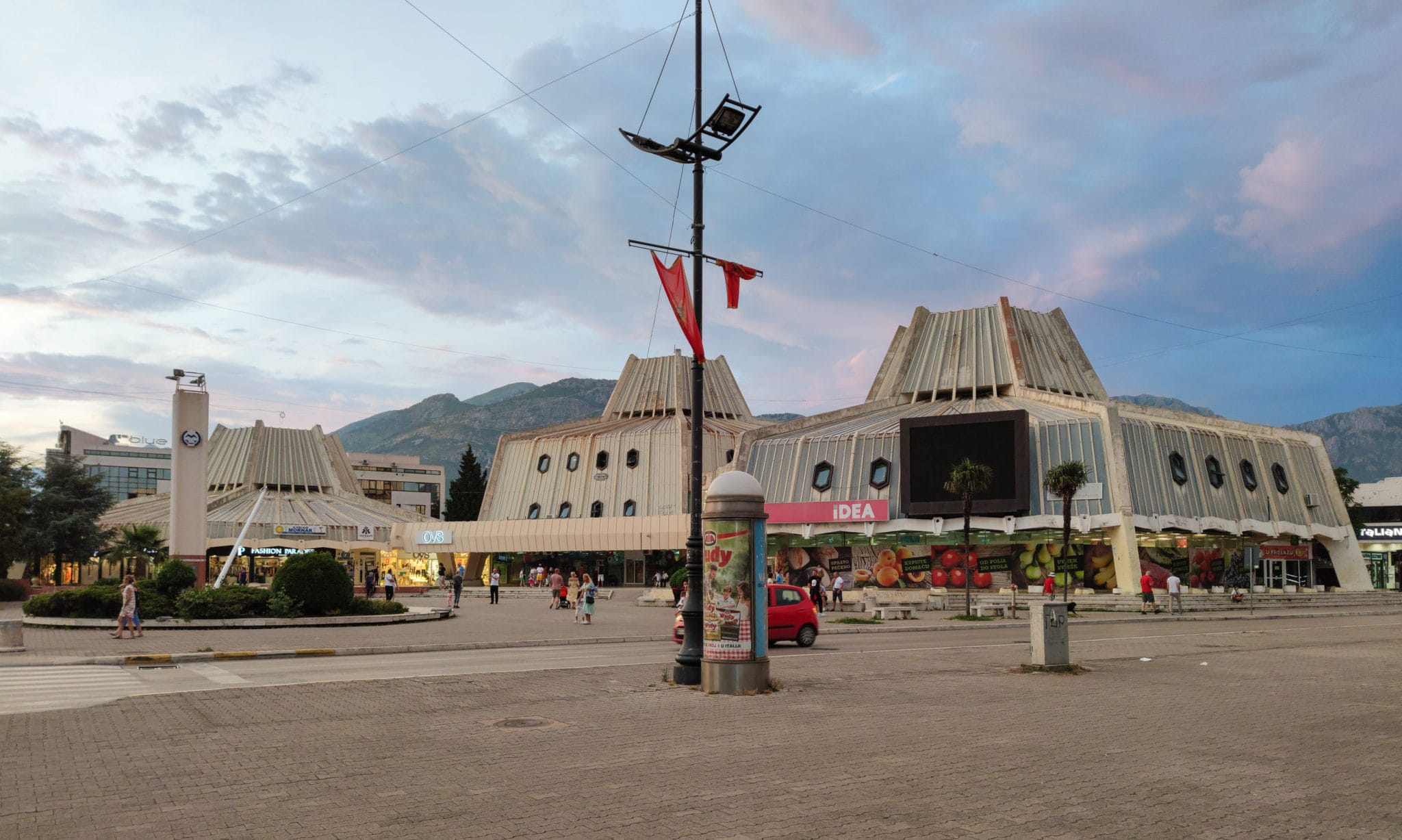 Pyramids in the city of Bar in Montenegro