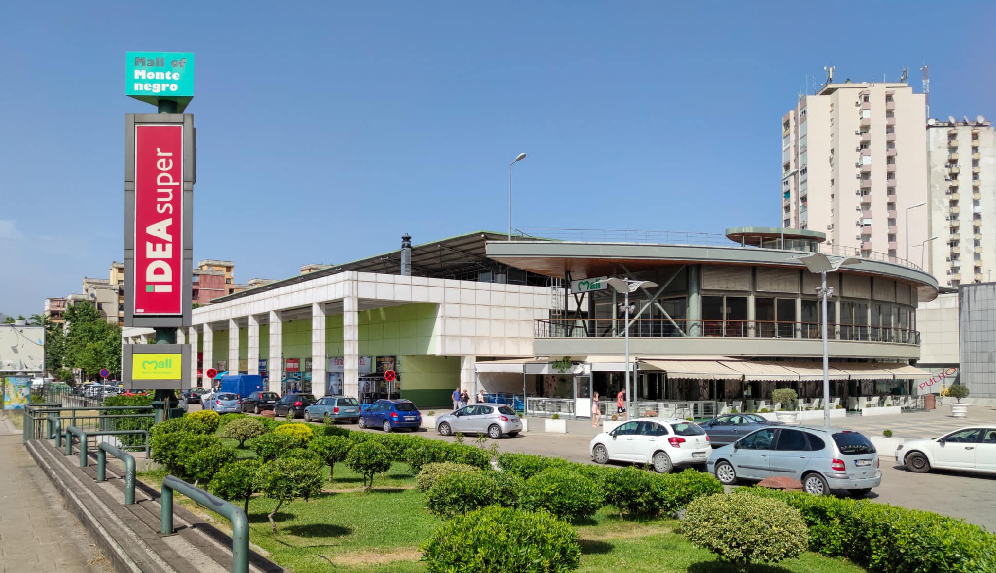 Mall of Montenegro shopping center in Podgorica. Montenegro.