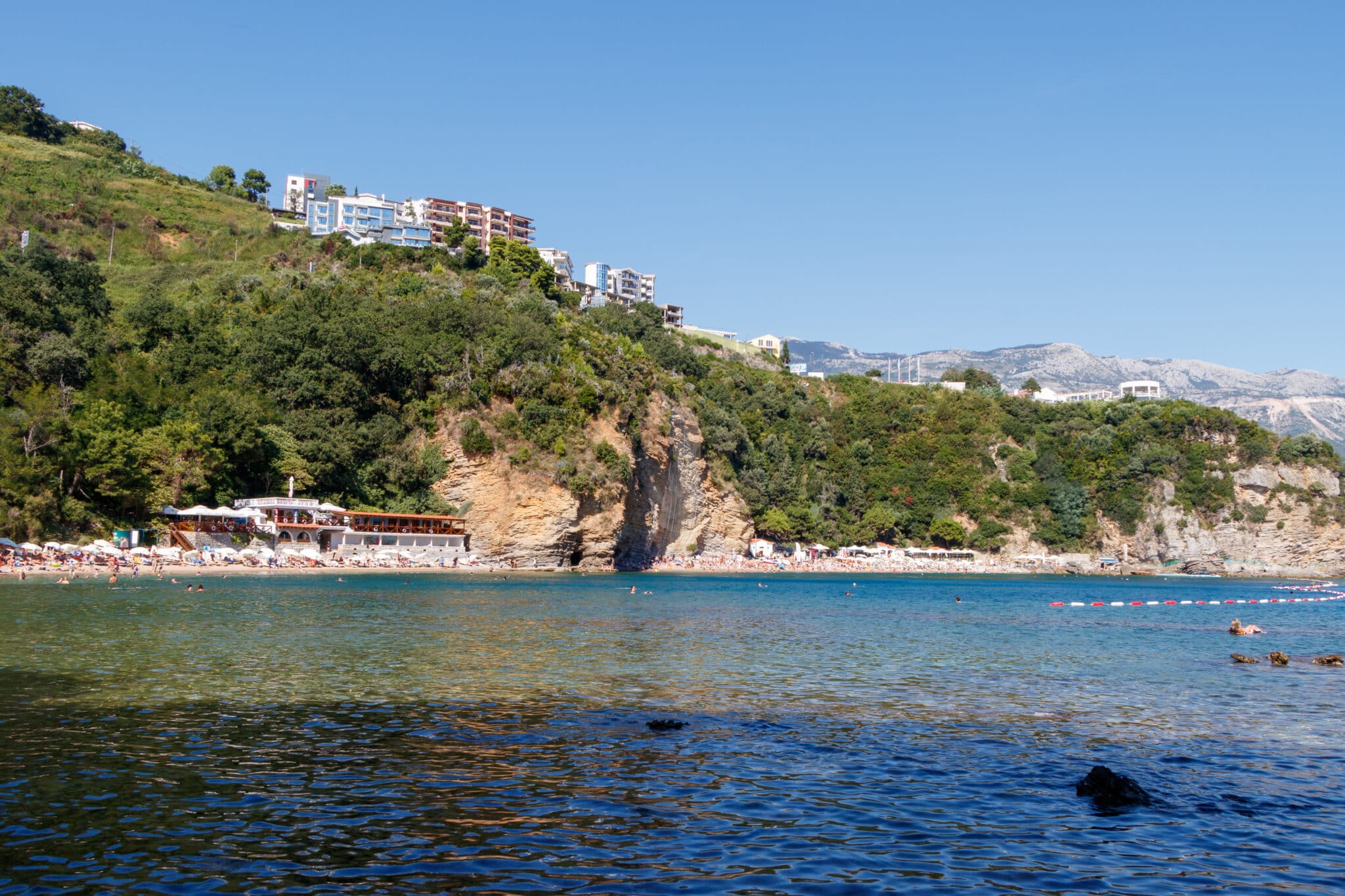 Mogren beach in Budva. Montenegro.