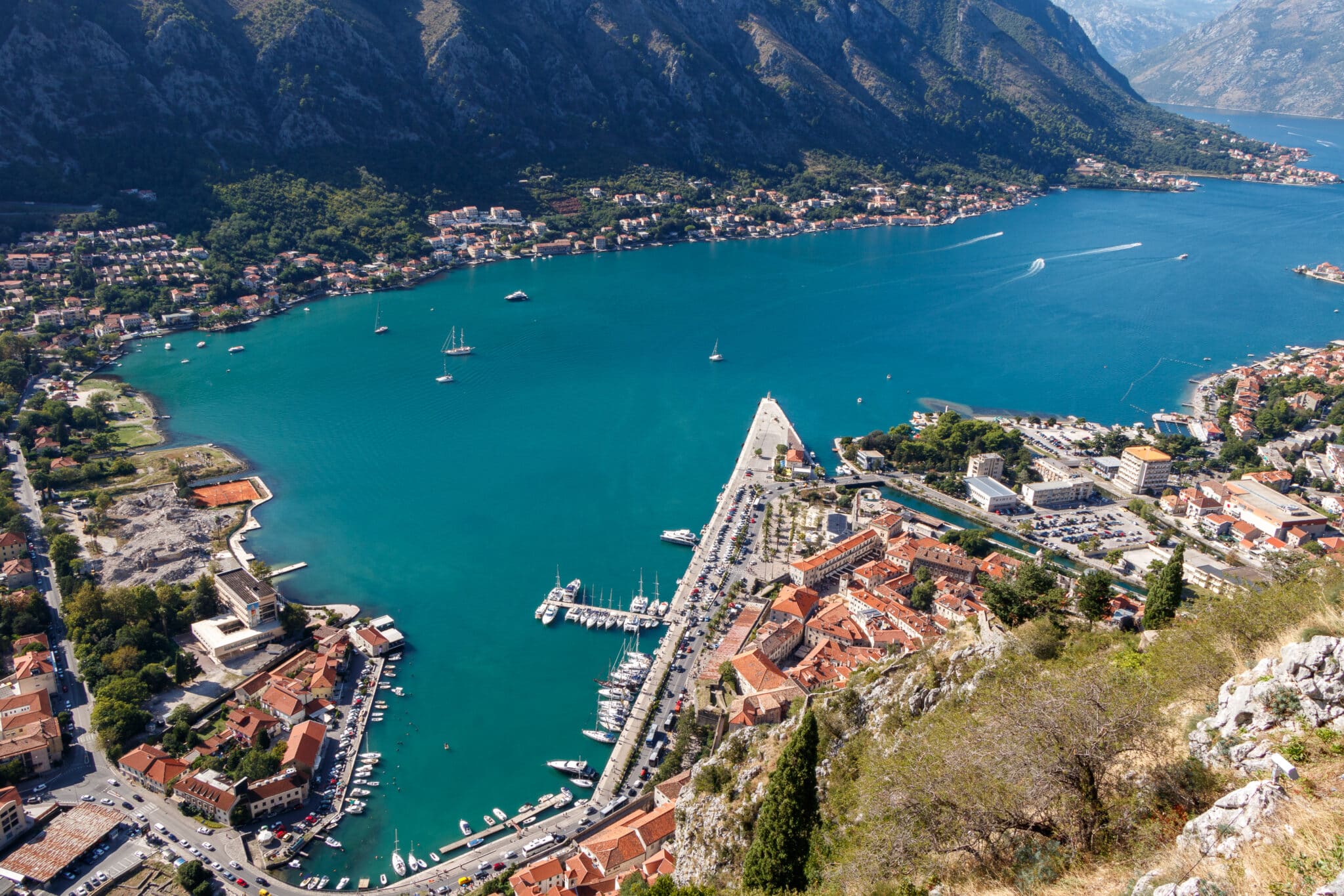 The cruise port of Kotor, Montenegro