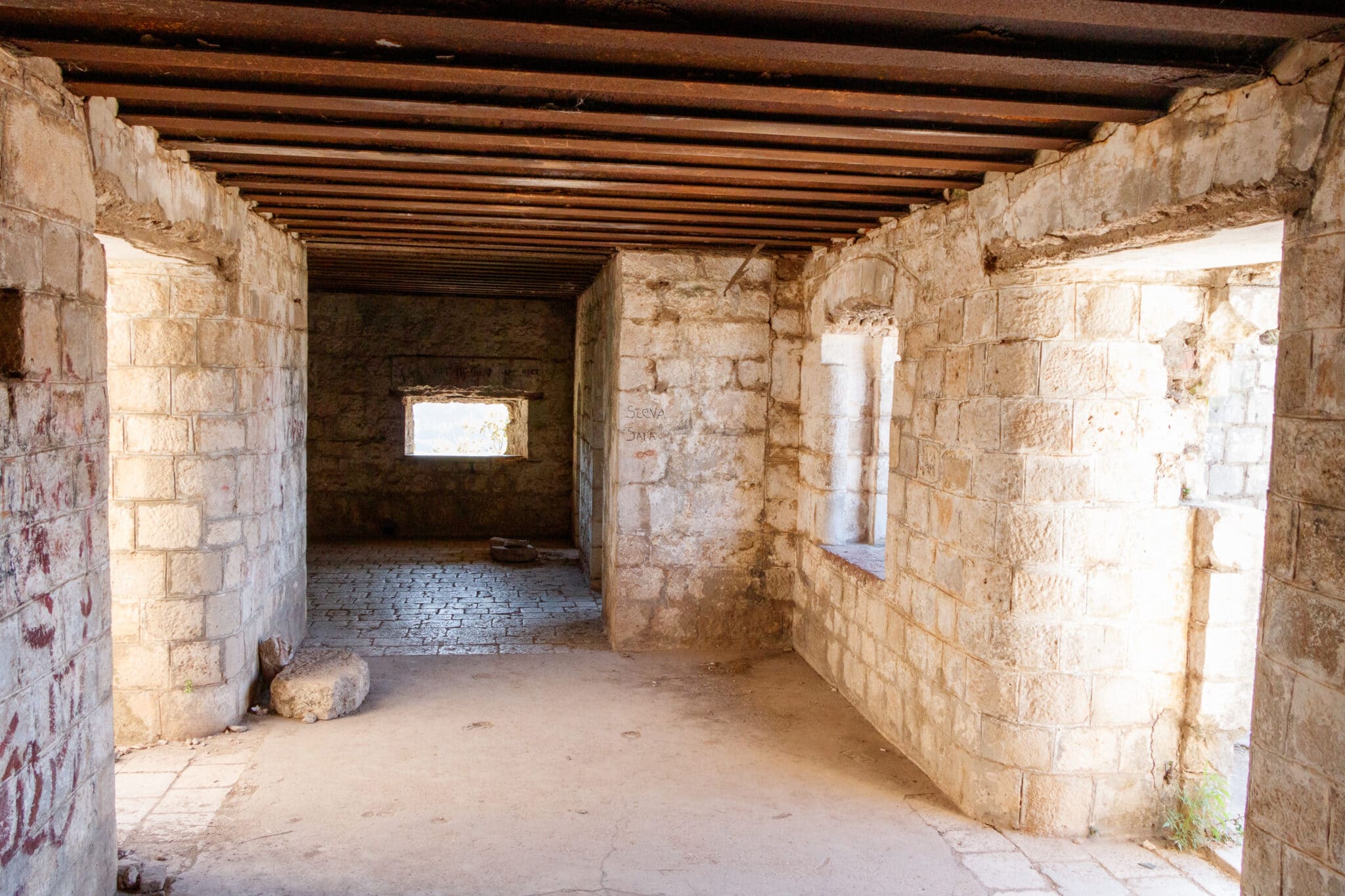 Dungeons of the Kotor fortress in Montenegro