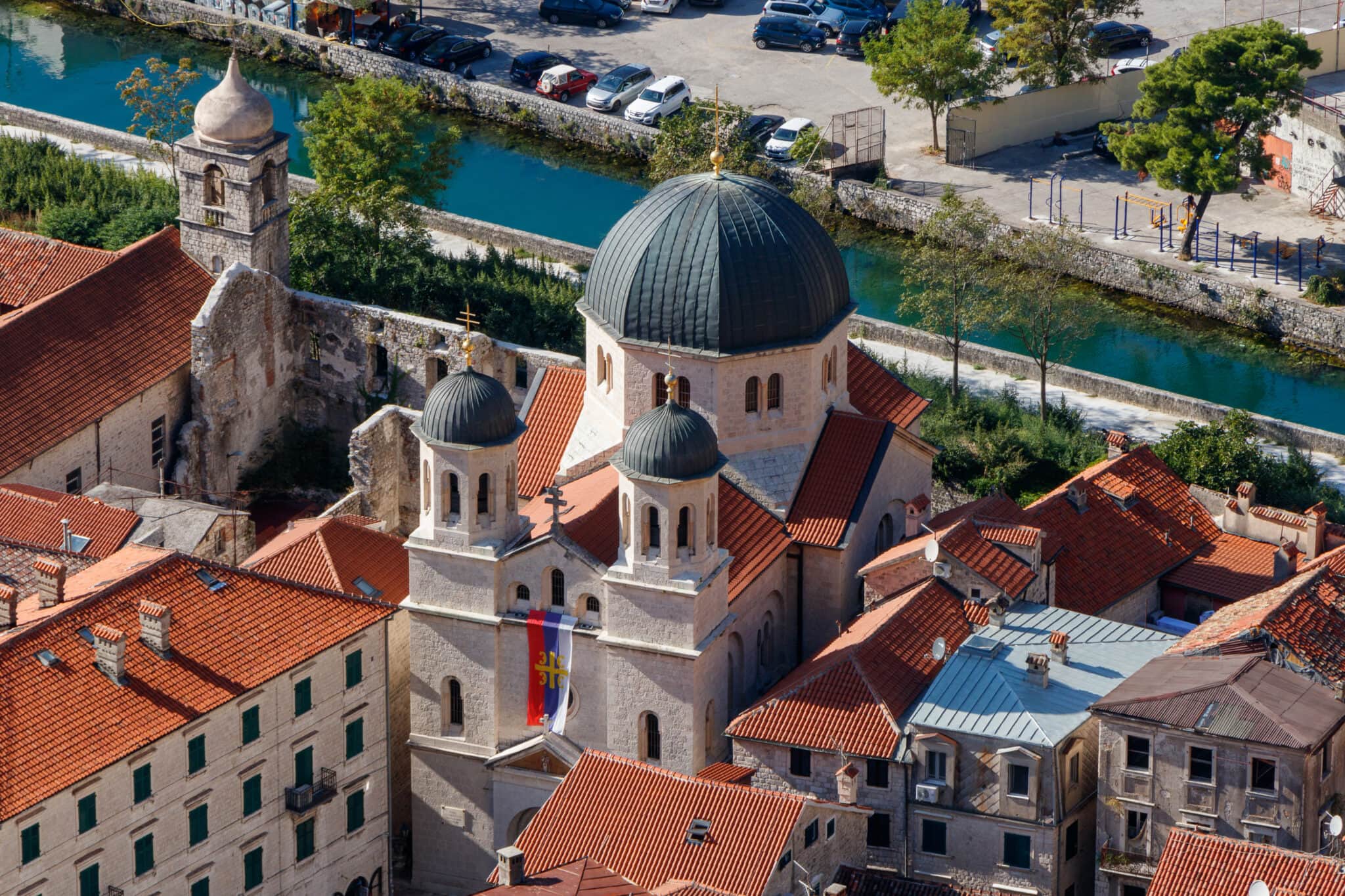 St. Nicholas church in the Old Town of Kotor in Montenegro.